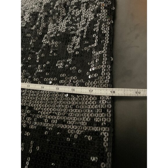 FREE PEOPLE Sequin Sleeveless Mini Dress Black size 6 - Picture 7 of 9